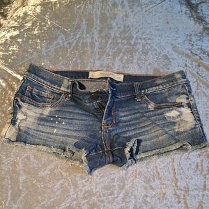 Abercrombie & Fitch Blue Denim Cutoff Shorts